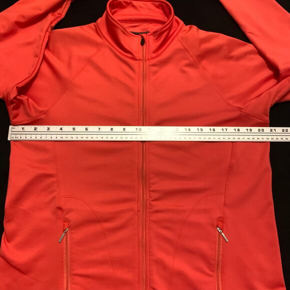 Straight Down Womens XL Orange Black Full Zip Jacket Golf Tennis Pickle Ball - Picture 7 of 16
